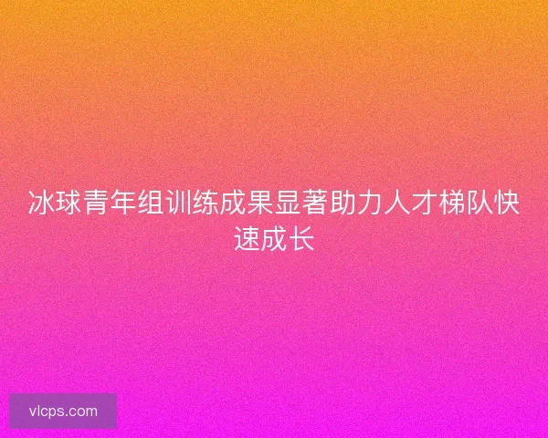 冰球青年组训练成果显著助力人才梯队快速成长